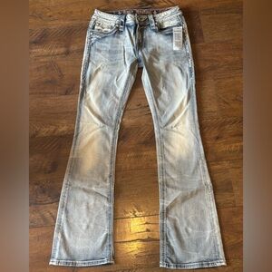 Rock Revival Faded Blue Boot Cut Jeans